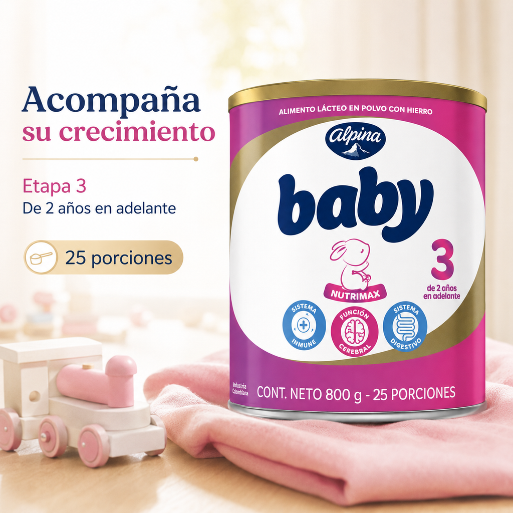 LECHE BABY ALPINA ETAPA 3 X 800 - imagen 6