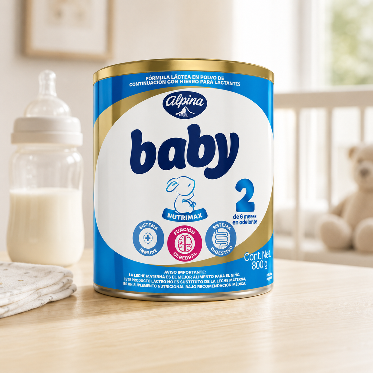 LECHE BABY ALPINA ETAPA 2 X 800 - imagen 4