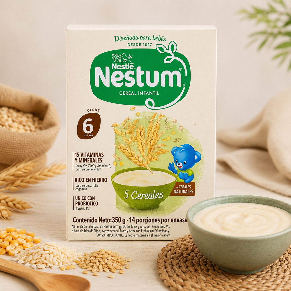 NESTUM 5 CEREALES X 350 GR - imagen 5