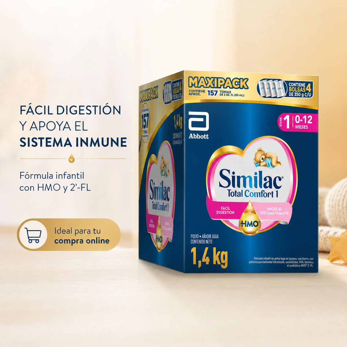 LECHE SIMILAC CONFORT ETAPA 1 X 1400 GR - imagen 6