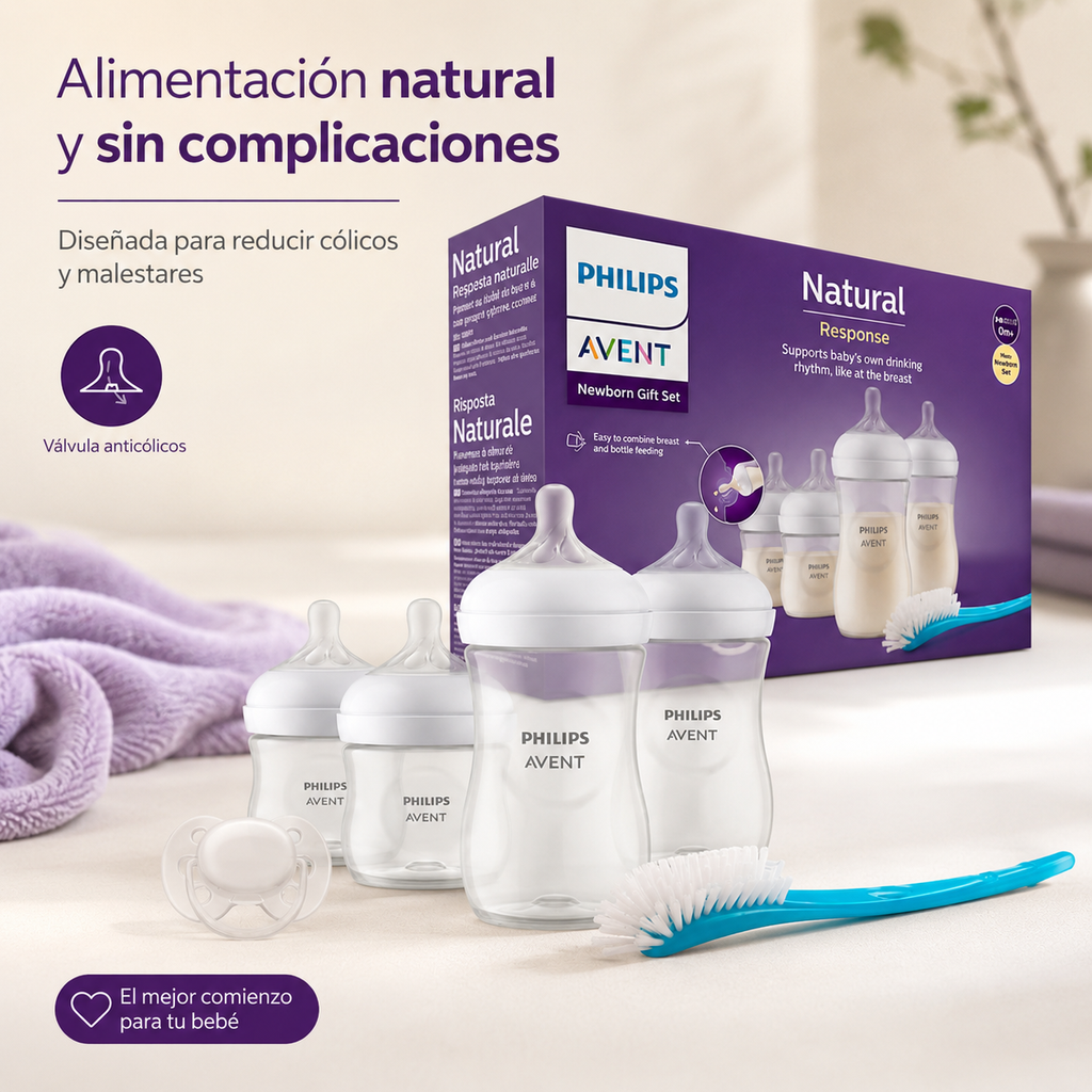 KIT DE TETEROS AVENT NATURAL X 4 - imagen 5