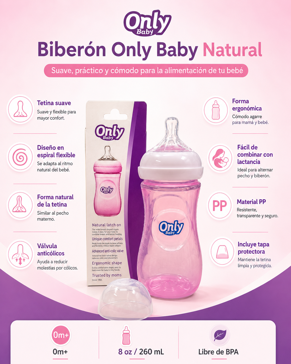 TETERO ONLY BABY 8 OZ - imagen 7