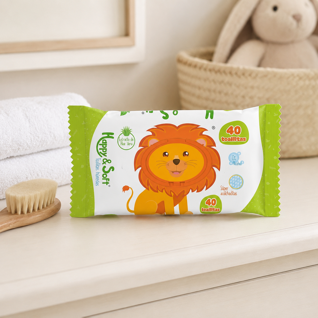 TOALLAS HUMEDAS HAPPY SOFT LEON X 40 - imagen 4