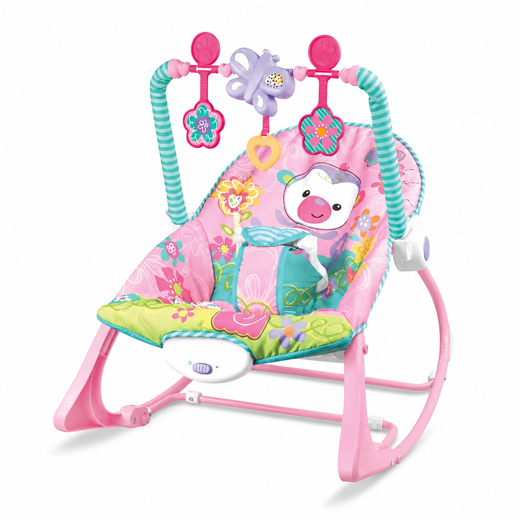SILLA ROCKER MECEDORA CON VIBRACOIN MUSICAL PINGÜINO - imagen 1