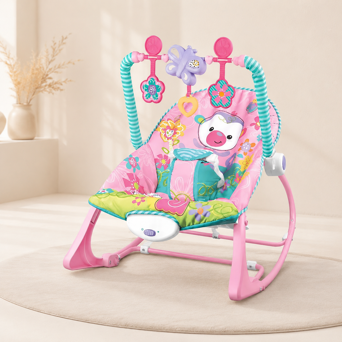 SILLA ROCKER MECEDORA CON VIBRACOIN MUSICAL PINGÜINO - imagen 2