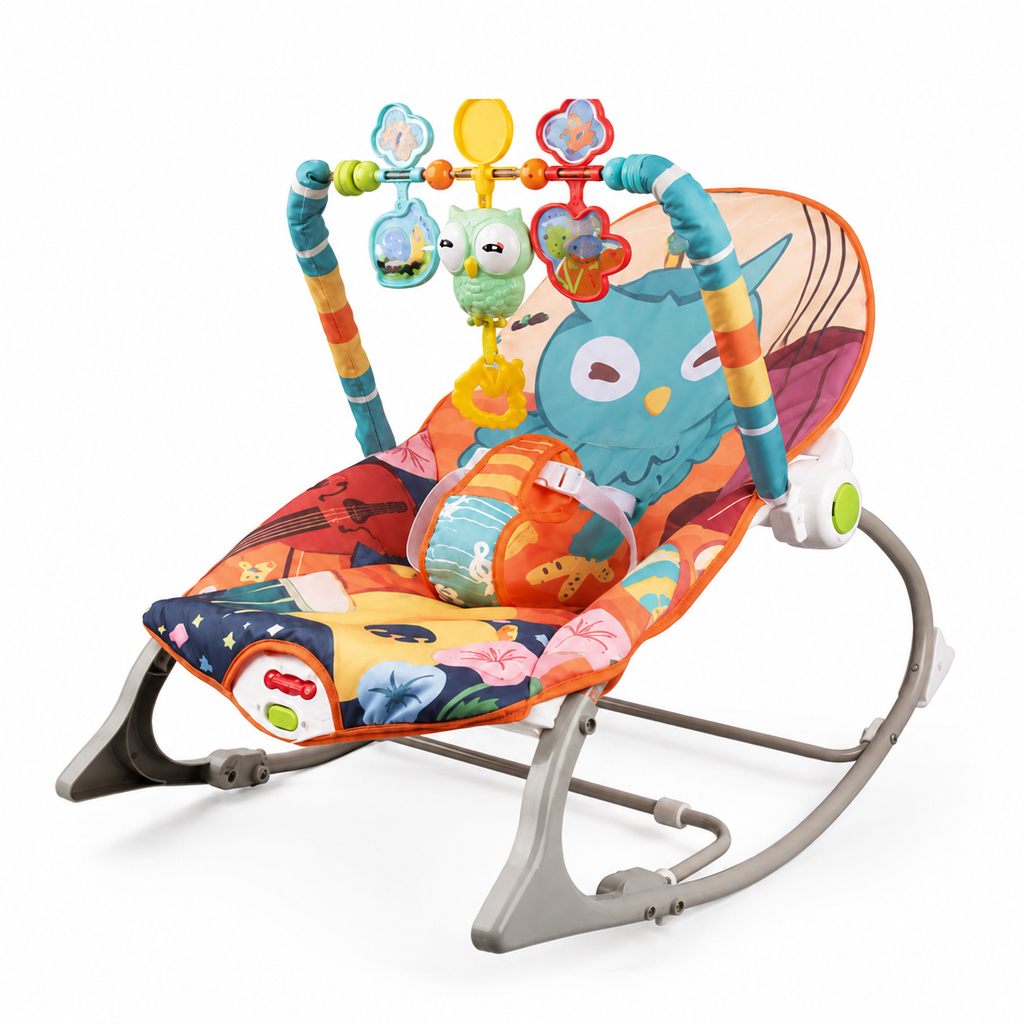 SILLA ROCKER MECEDORA CON VIBRACOIN MUSICAL BUHO - imagen 6