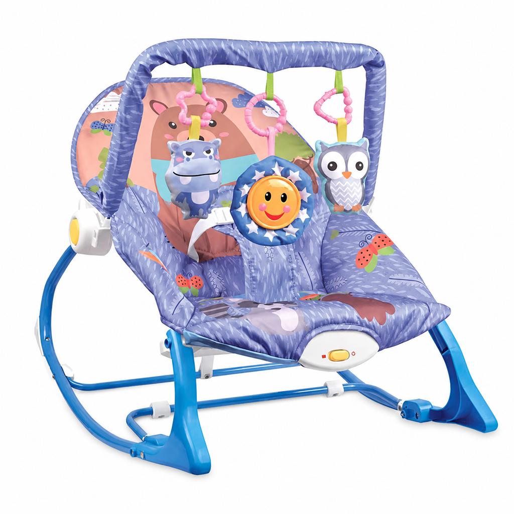 SILLA ROCKER MECEDORA CON VIBRACOIN MUSICAL OSO - imagen 1