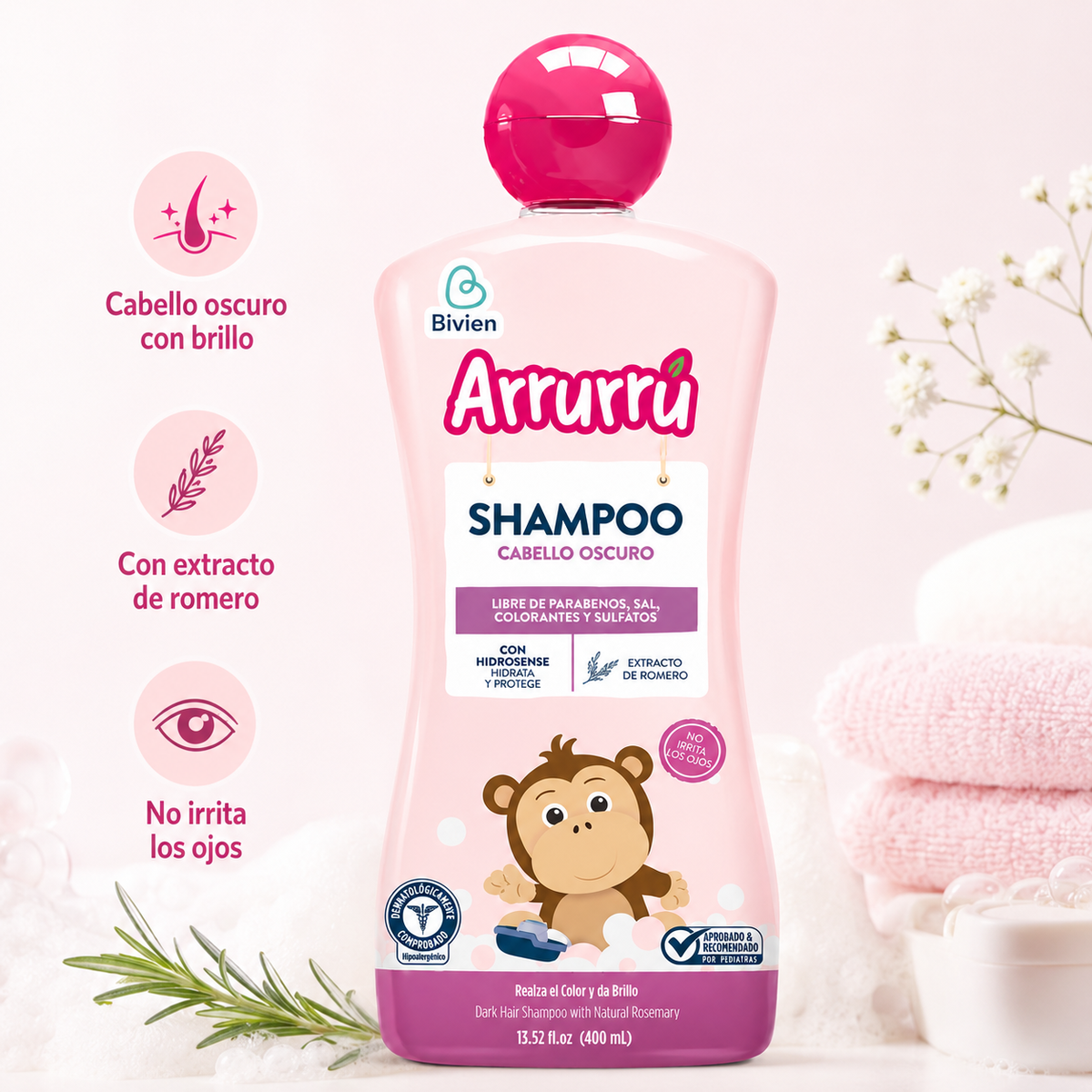 SAHMPOO ARRURU CABELLO OSCURO X 400 - imagen 6