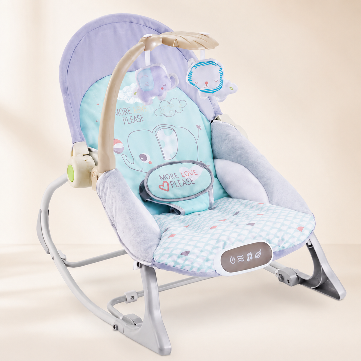 SILLA MECEDORA MUSICAL CON VIBRACION MENTA - imagen 2