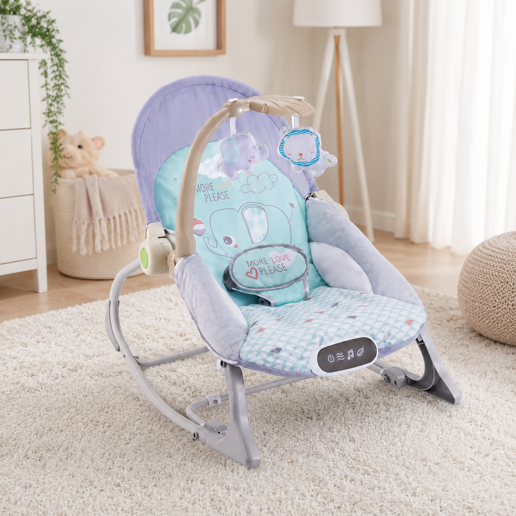 SILLA MECEDORA MUSICAL CON VIBRACION MENTA - imagen 3