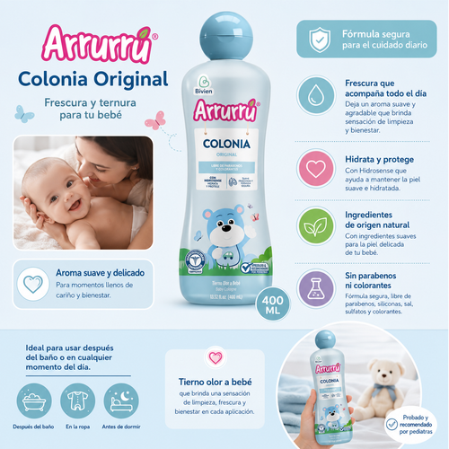 COLONIA ARRURU AZUL X 400 ML - imagen 1