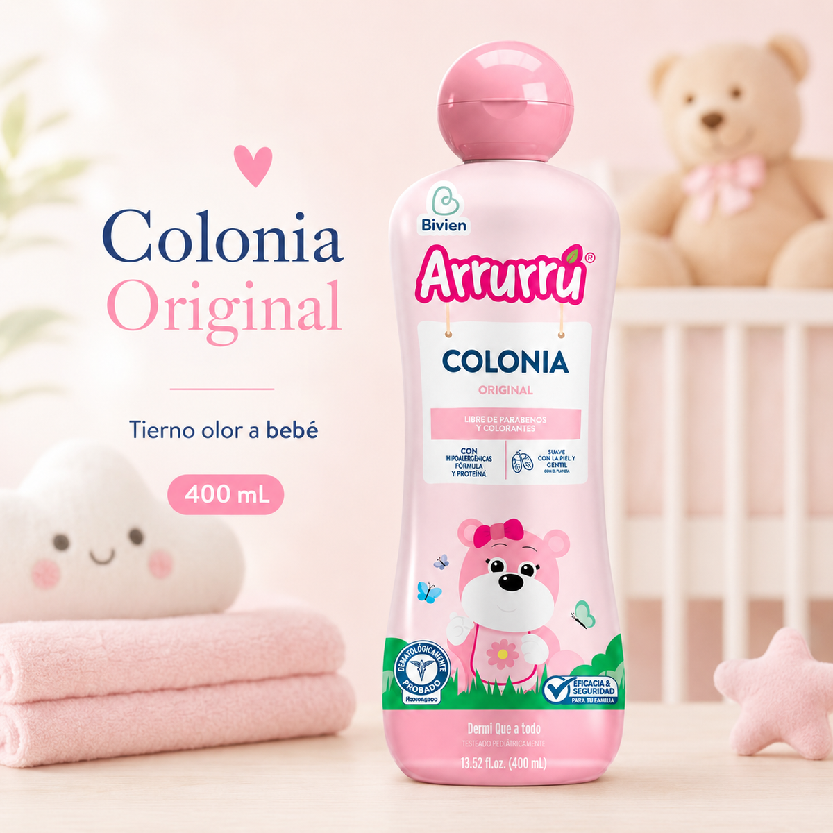 COLONIA ARRURU ROSADA X 400 ML - imagen 6