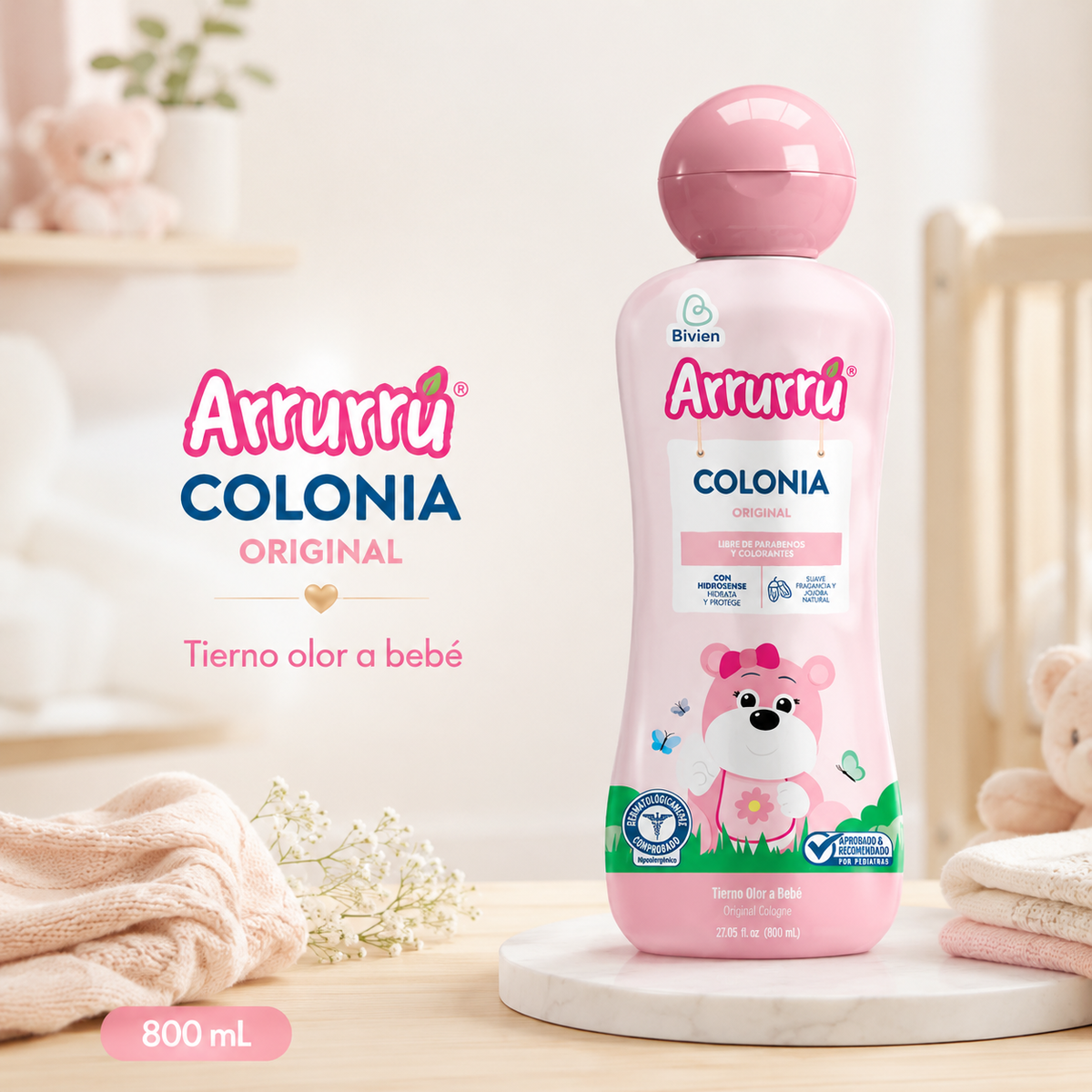 COLONIA ARRURU ROSADA X 800 ML - imagen 6
