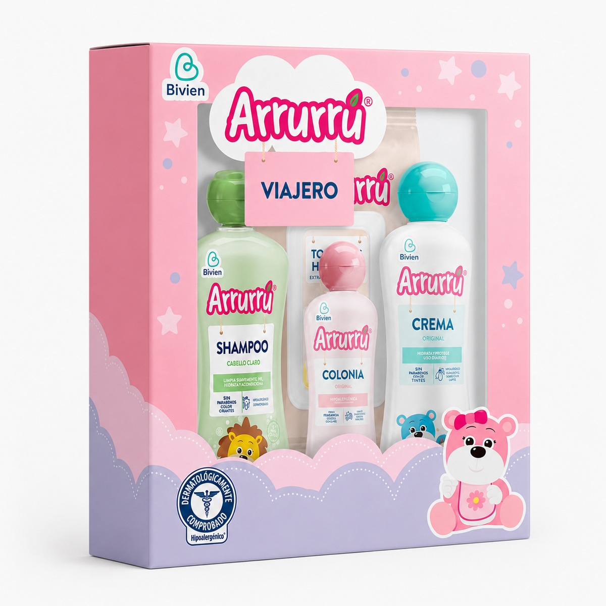 ESTUCHE ARRURU VIAJERO ROSADO - imagen 5