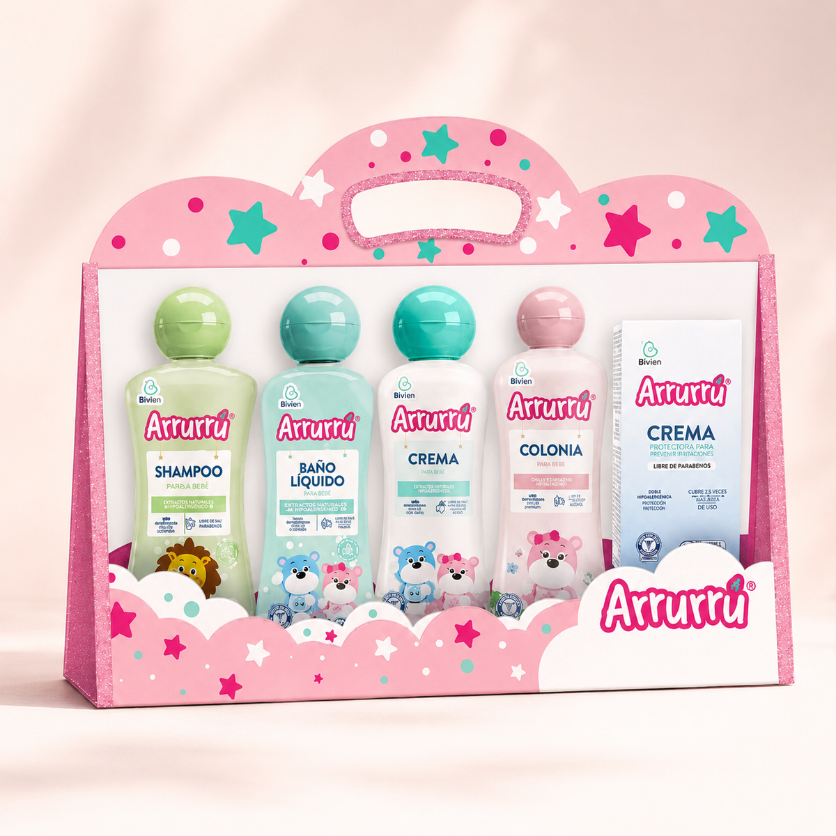 ESTUCHE ARRURU ABUELITA ROSADO - imagen 2