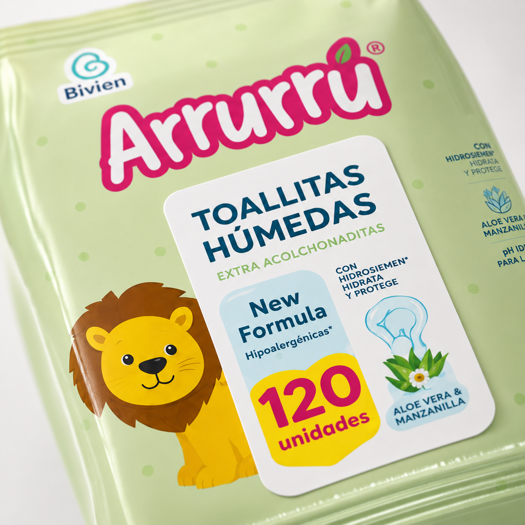 TOALLITAS HUMEDAS ARRURU ALOE X 120 - imagen 4