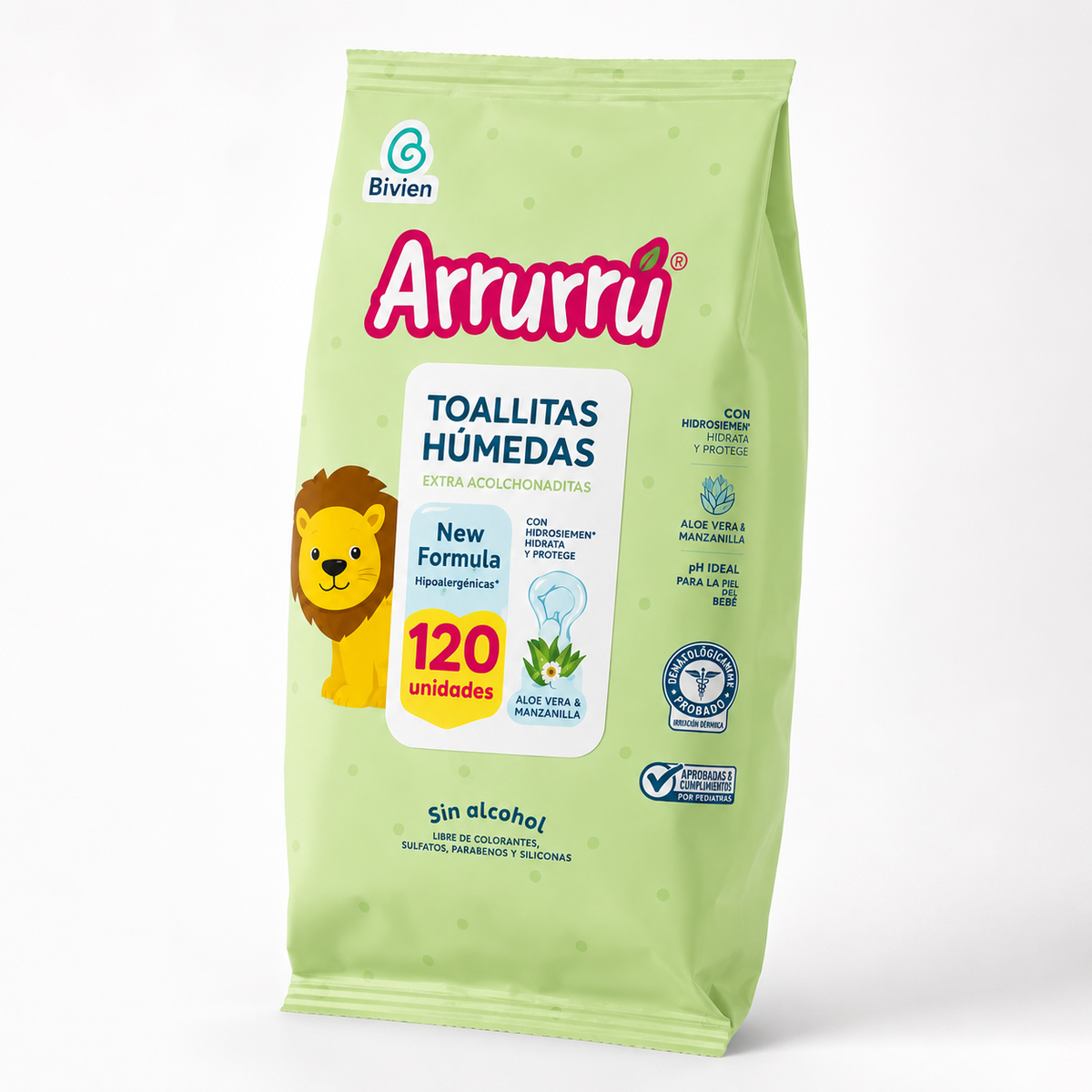 TOALLITAS HUMEDAS ARRURU ALOE X 120 - imagen 5