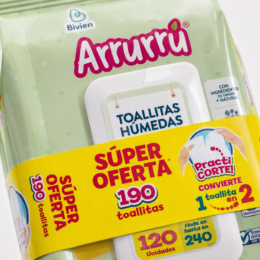 TOALLIAS HUMEDAS ARRURU ALOE X 190 - imagen 4