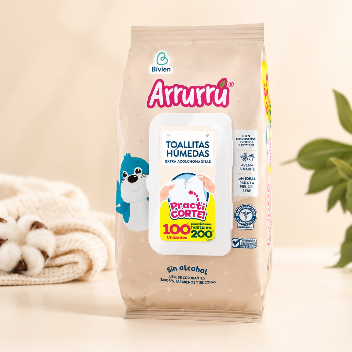 TOALLITAS HUMEDAS AVENA ARRURU X 100 - imagen 2