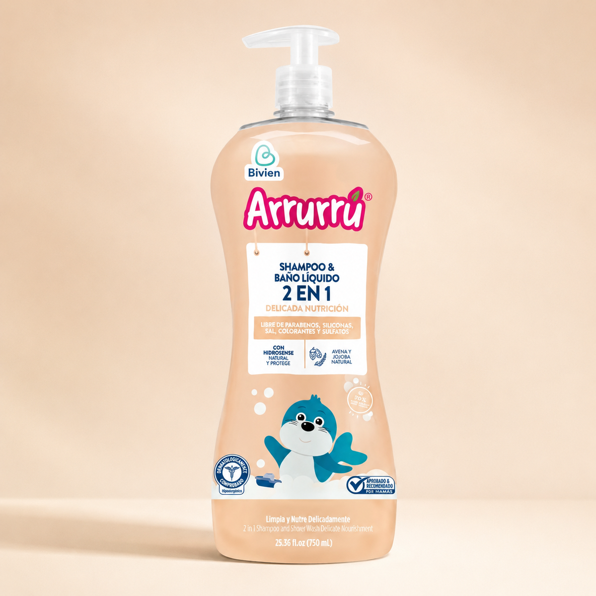 SHAMPOO Y BAÑO LIQUIDO DELICADA NUTRICION X 750 - imagen 2