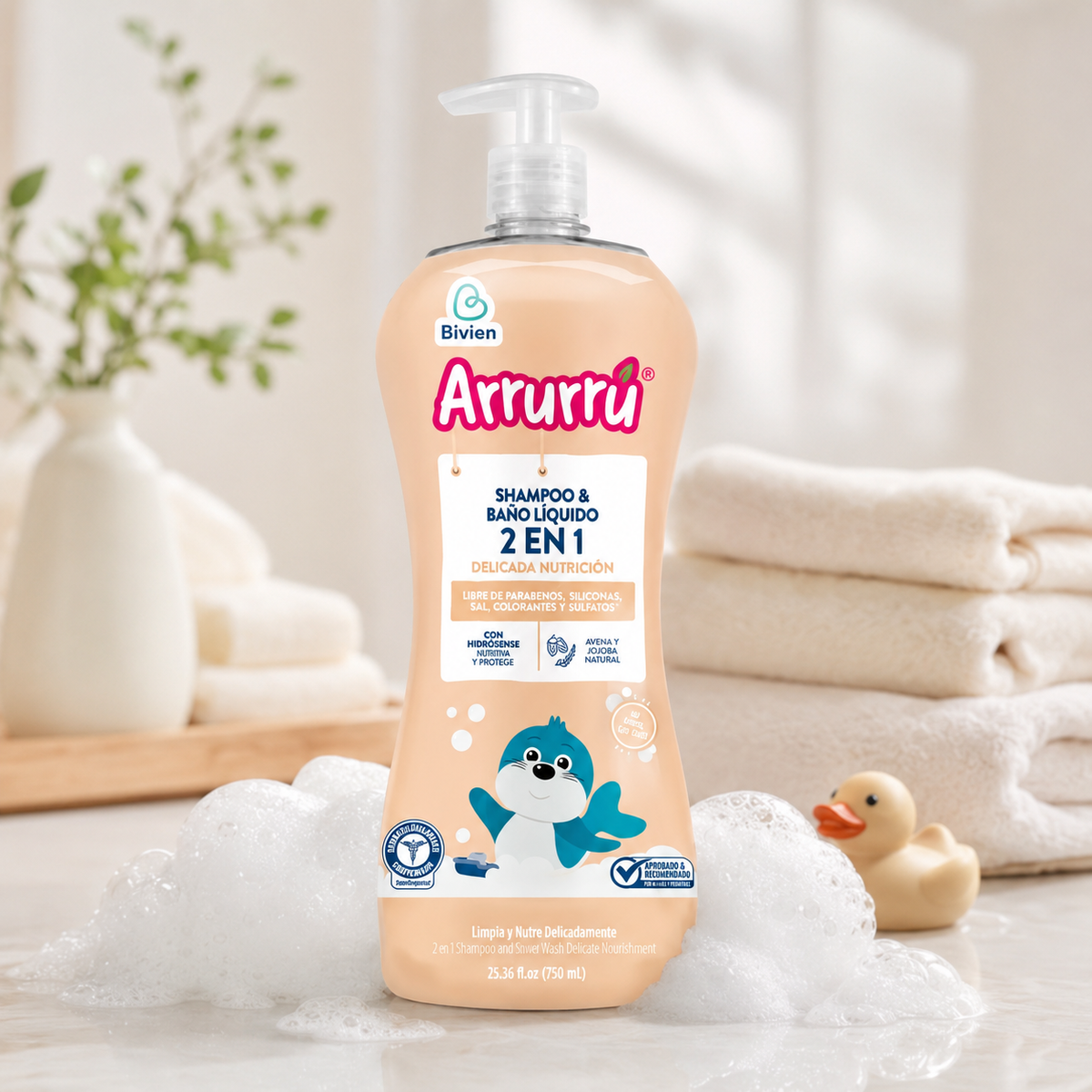 SHAMPOO Y BAÑO LIQUIDO DELICADA NUTRICION X 750 - imagen 3