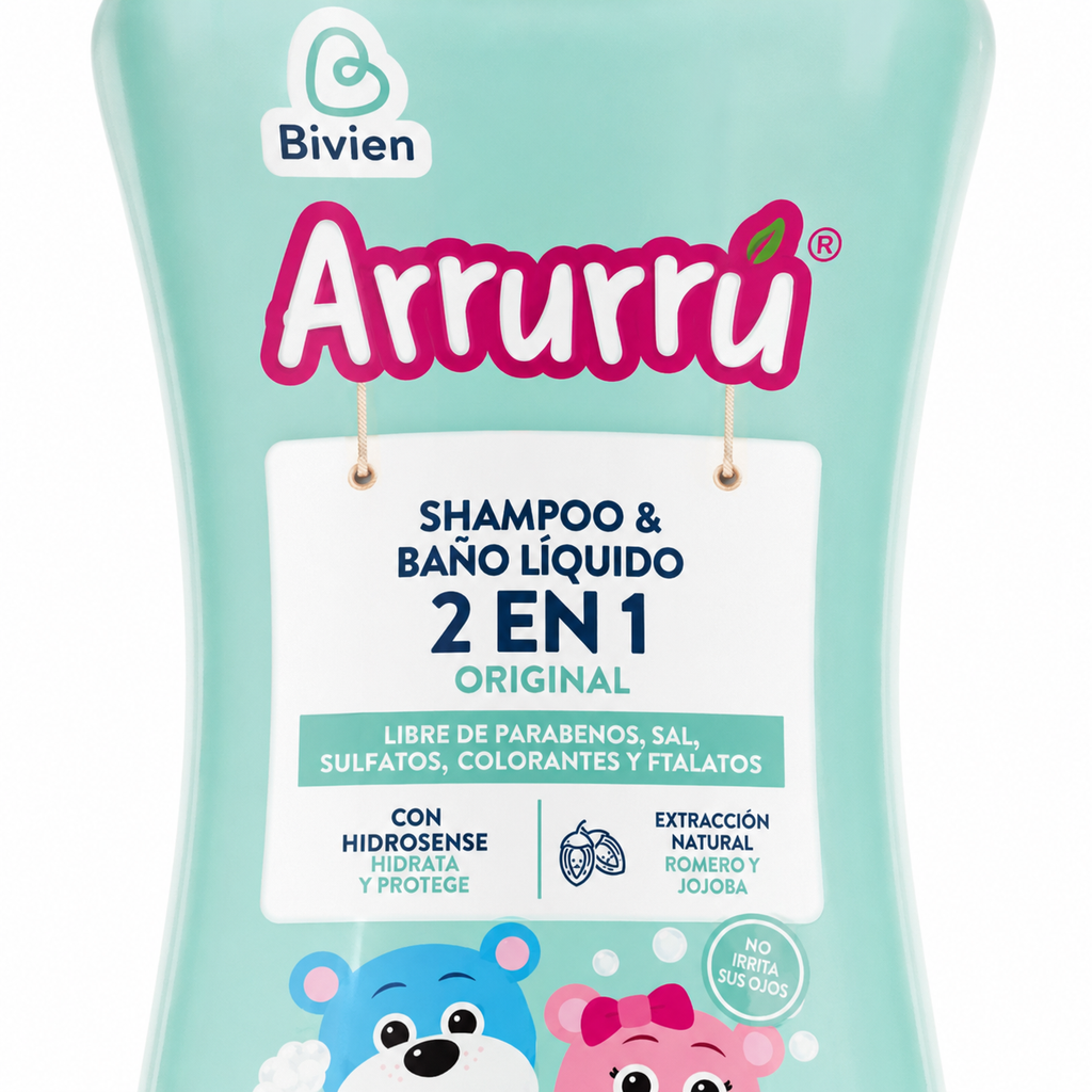SHAMPO Y BAÑO LIQUIDO 2 EN 1 ARRURU ORIGINAL X 220 - imagen 4