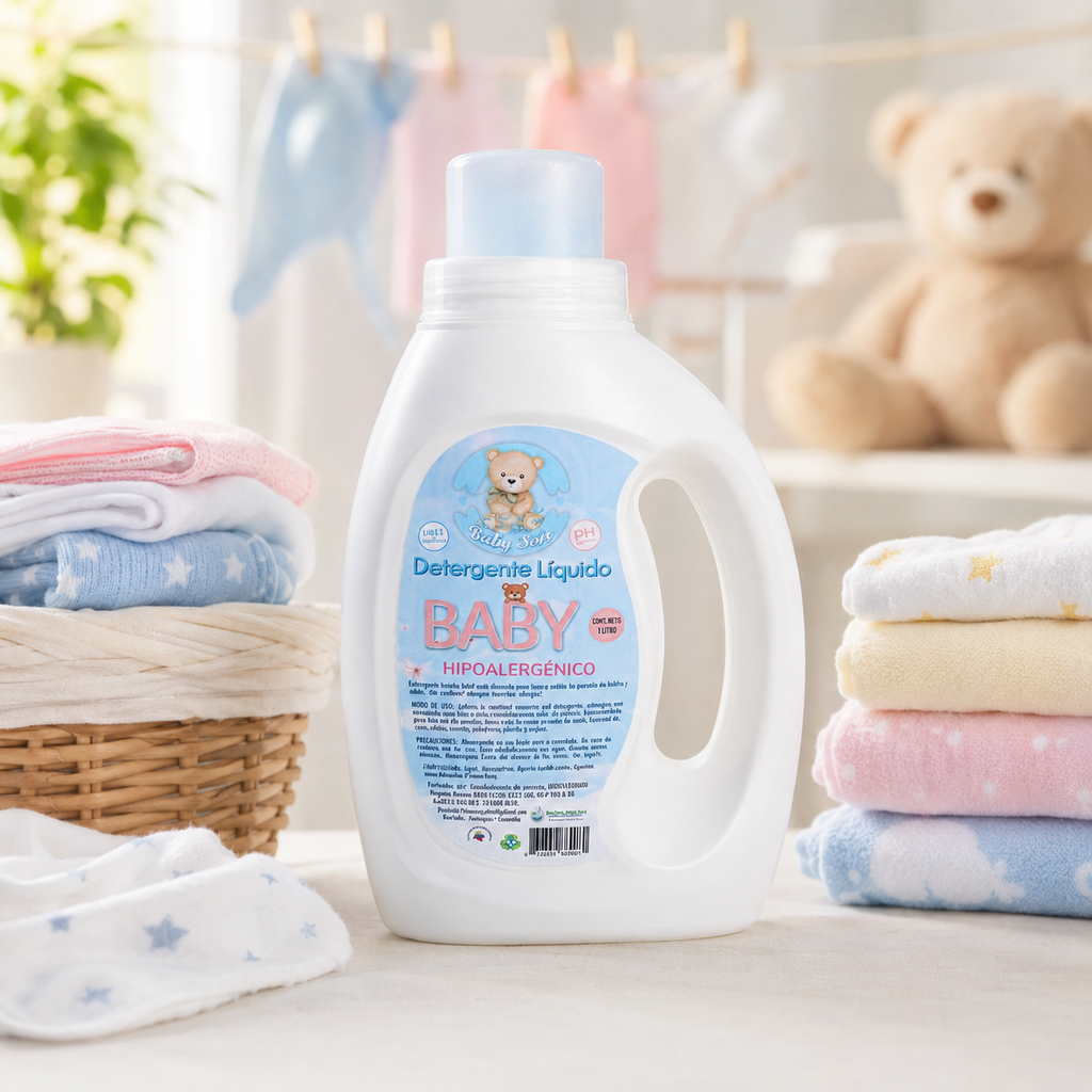 DETERGENTE LIQUIDO PARA ROPA DE BEBE PH NEUTRO 1 LITRO - imagen 3