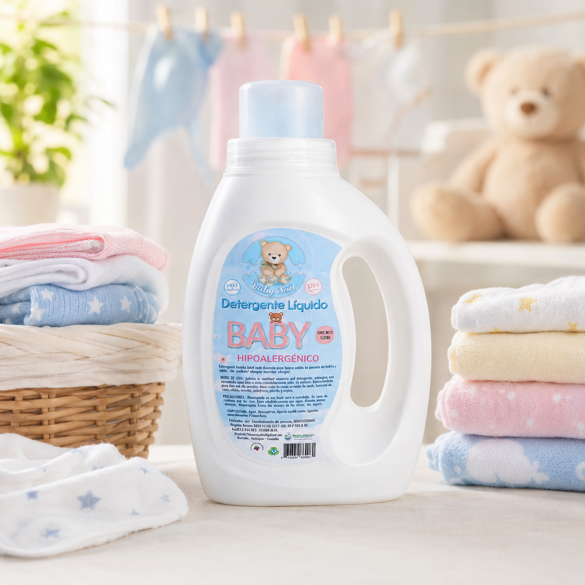 DETERGENTE LIQUIDO PARA ROPA DE BEBE PH NEUTRO 1 LITRO - imagen 3