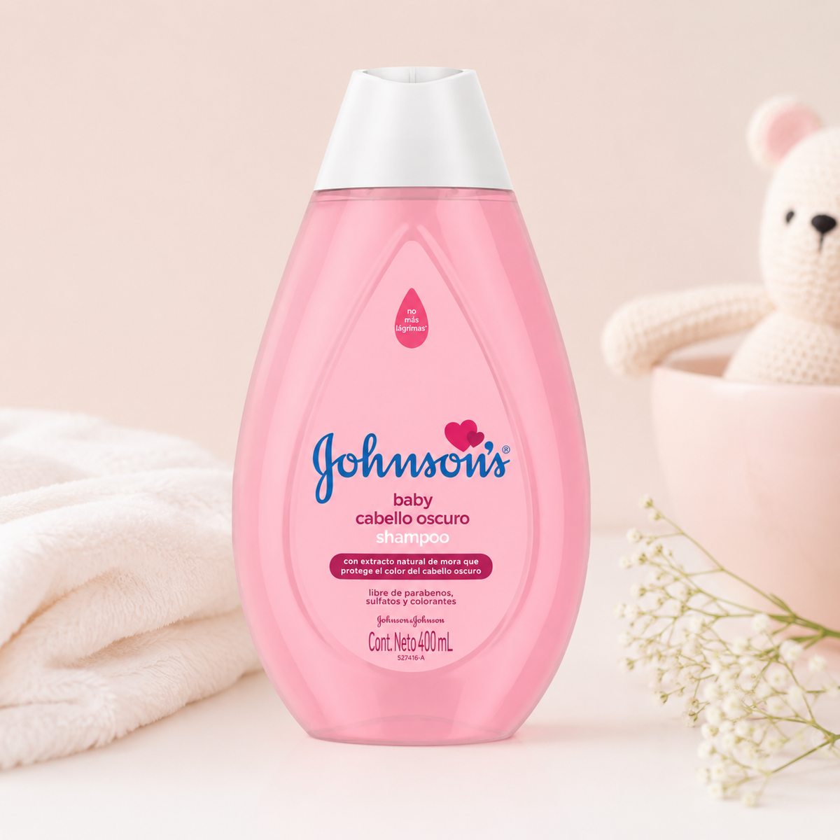 SHAMPOO JHONSONS CABELLO OSCURO X 400 ML - imagen 2