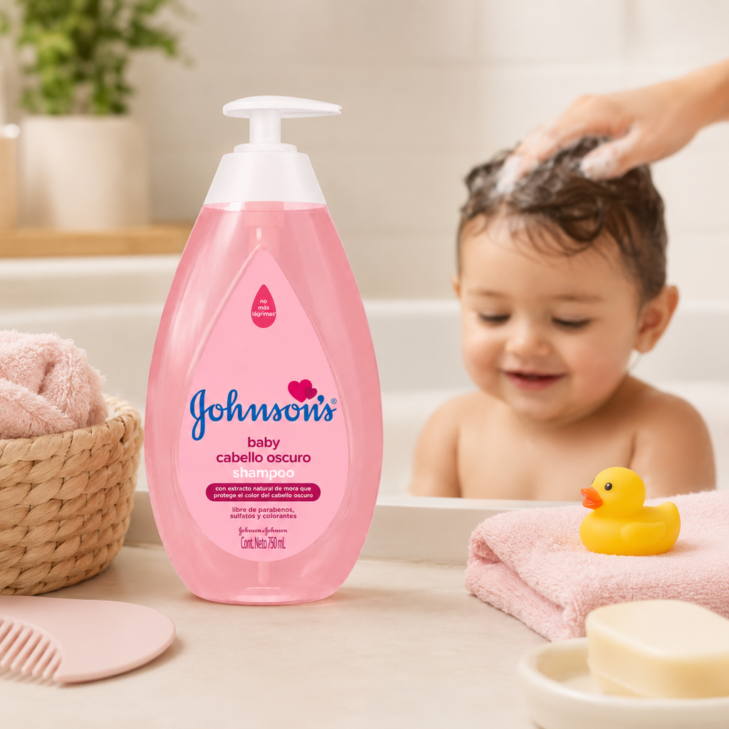 SHAMPOO JHONSONS CABELLO OSCURO X 750 - imagen 3
