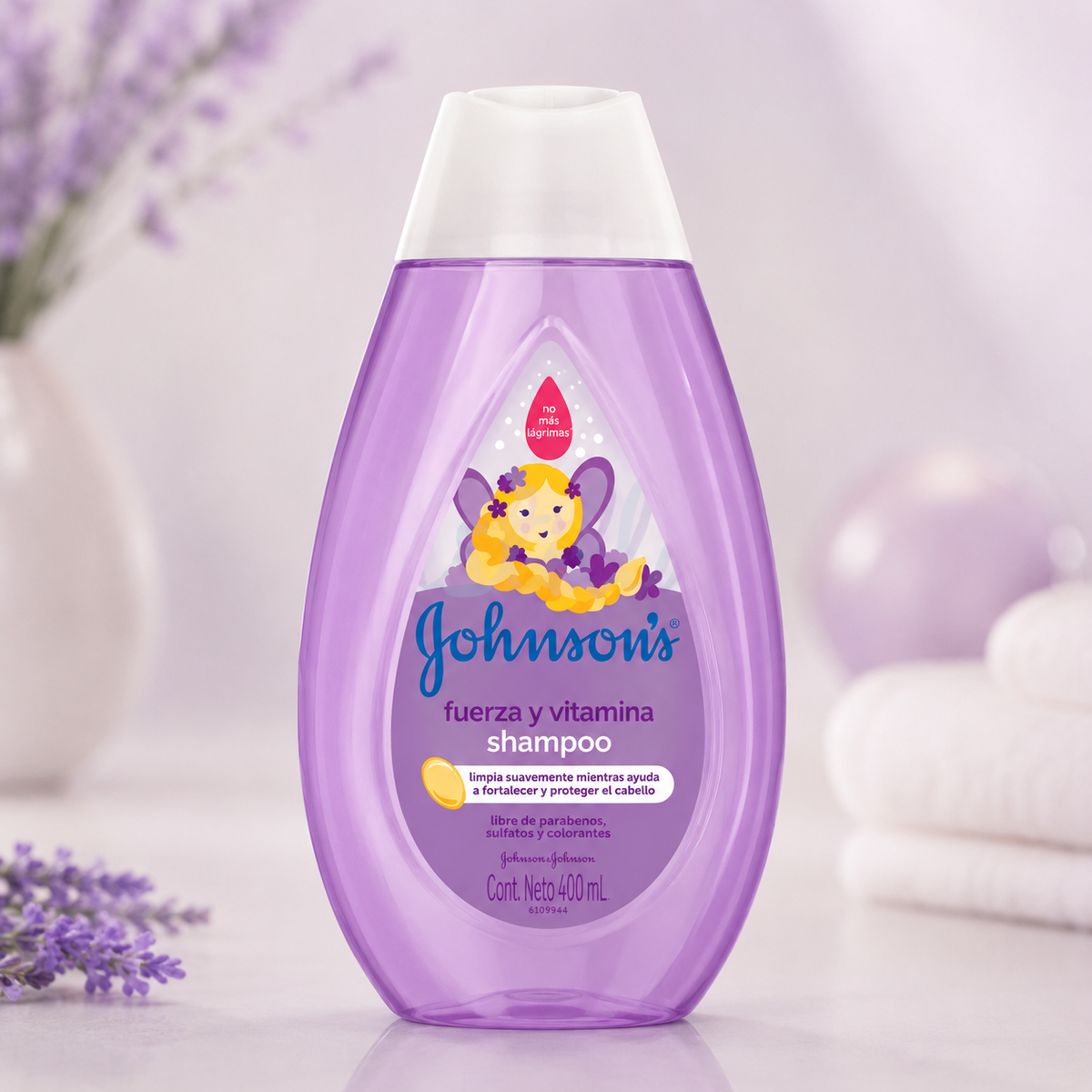SHAMPOO JHONSONS FUERZA Y VITAMINA X 400 ML - imagen 2