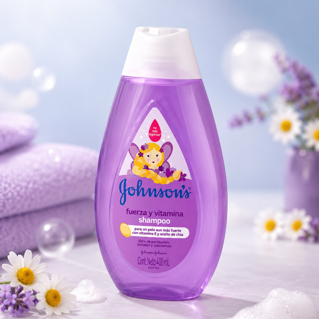 SHAMPOO JHONSONS FUERZA Y VITAMINA X 400 ML - imagen 5