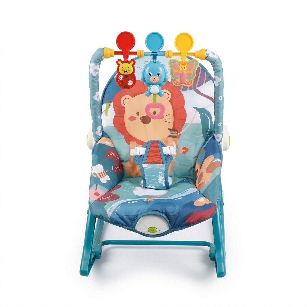 SILLA ROCKER MECEDORA CON VIBRACOIN MUSICAL LEON - imagen 4